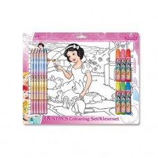 Set Disney Princess de colorat 18 piese